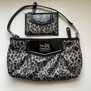 Vintage Coach Wristlet and matching Wallet